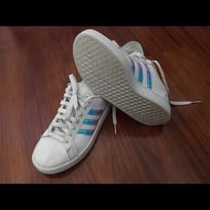 Girls Adidas Grand Court Strap Shoes